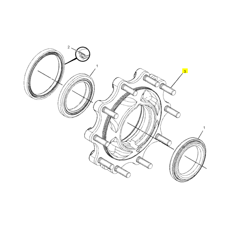 КОЛЕСНЫЙ ШТИФТ ЭКСКАВАТОР-ПОГРУЗЧИК CAT
