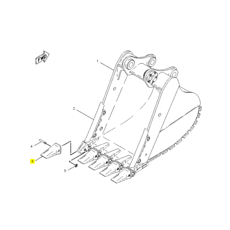 ЗУБ CVA ПОГРУЗЧИК ЭКСКАВАТОР CAT