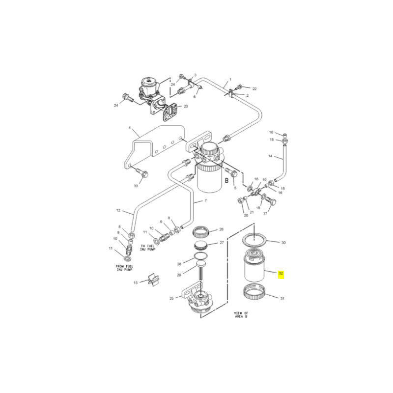 ТОПЛИВНЫЙ ФИЛЬТР CAT ЭКСКАВАТОР-ПОГРУЗЧИК ЭКСКАВАТОР PERKINS