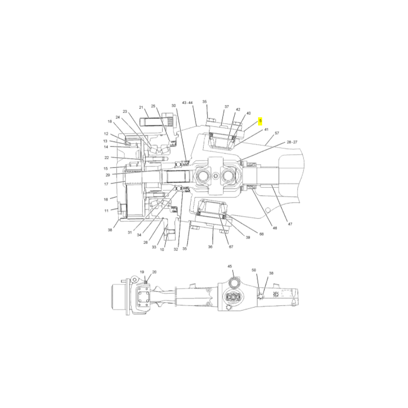 ШАЙБА ШТИФТА КРОССОВЕРА CAT ЭКСКАВАТОР-ПОГРУЗЧИК