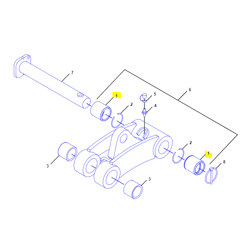МУФТА КОВША CAT МИНИ-ЭКСКАВАТОР