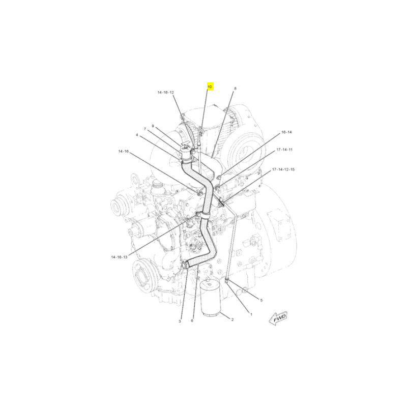 СОВОК ДЛЯ СЛИВА МОТОРНОГО МАСЛА ЭКСКАВАТОР-ПОГРУЗЧИК CAT