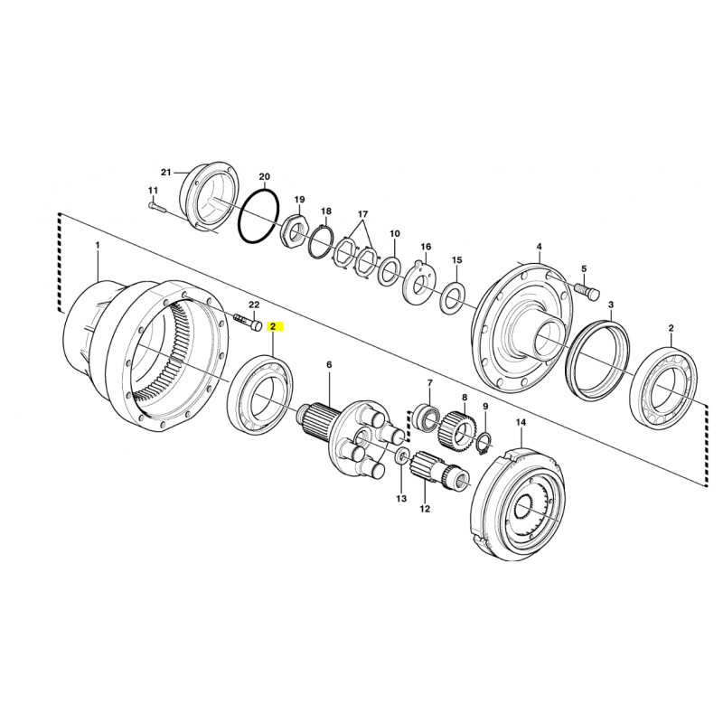 ПОДШИПНИК СТУПИЦЫ ПОГРУЗЧИК VOLVO L120E L110G