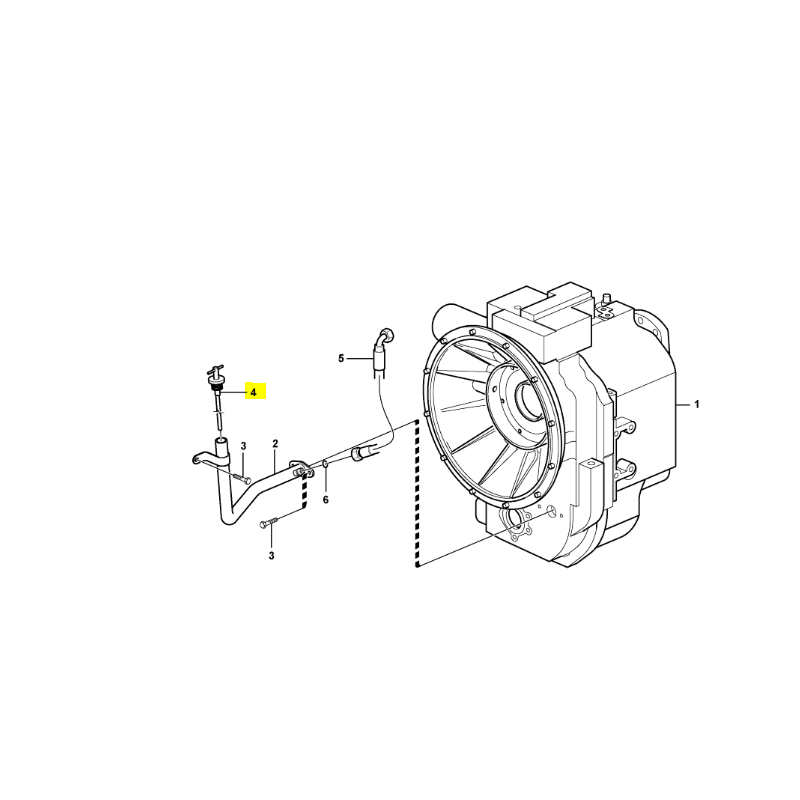 МАСЛЯНЫЙ ЩУП ТРАНСМИССИИ VOLVO ЭКСКАВАТОР-ПОГРУЗЧИК
