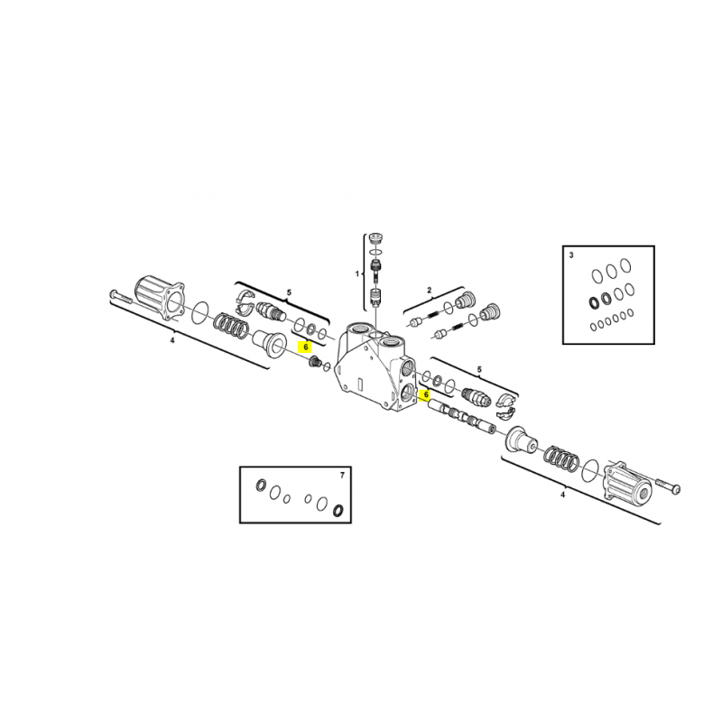 КОМПЛЕКТ УПЛОТНЕНИЙ РАСПРЕДЕЛИТЕЛЯ VOLVO ЭКСКАВАТОР-ПОГРУЗЧИК