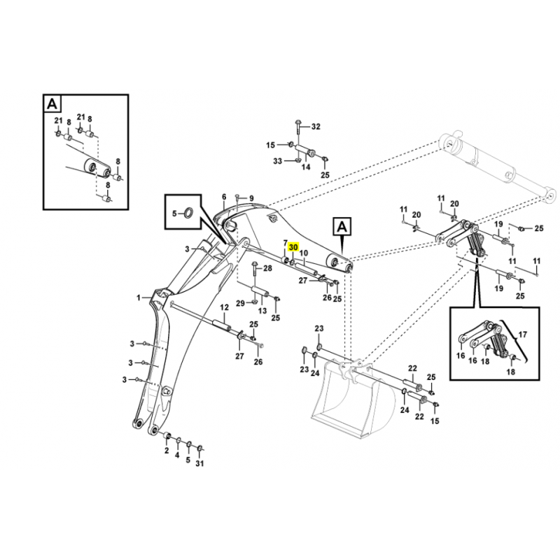 ШАЙБА ШТИФТА VOLVO ЭКСКАВАТОР-ПОГРУЗЧИК