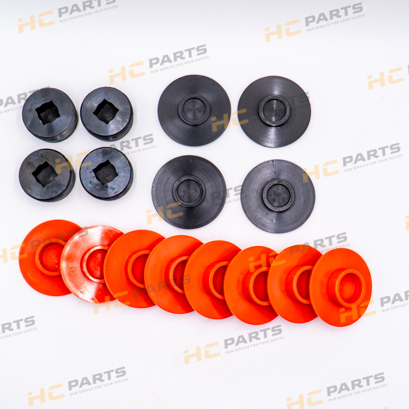 JCB Set of wearpads stabilizers (6mm) - 3CX 4CX