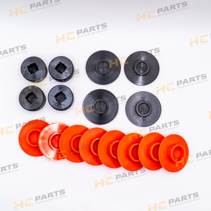 JCB Set of wearpads stabilizers (6mm) - 3CX 4CX