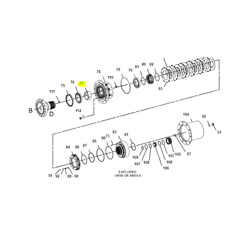 ВТУЛКА СТУПИЦЫ КОЛЕСА CAT ЭКСКАВАТОР