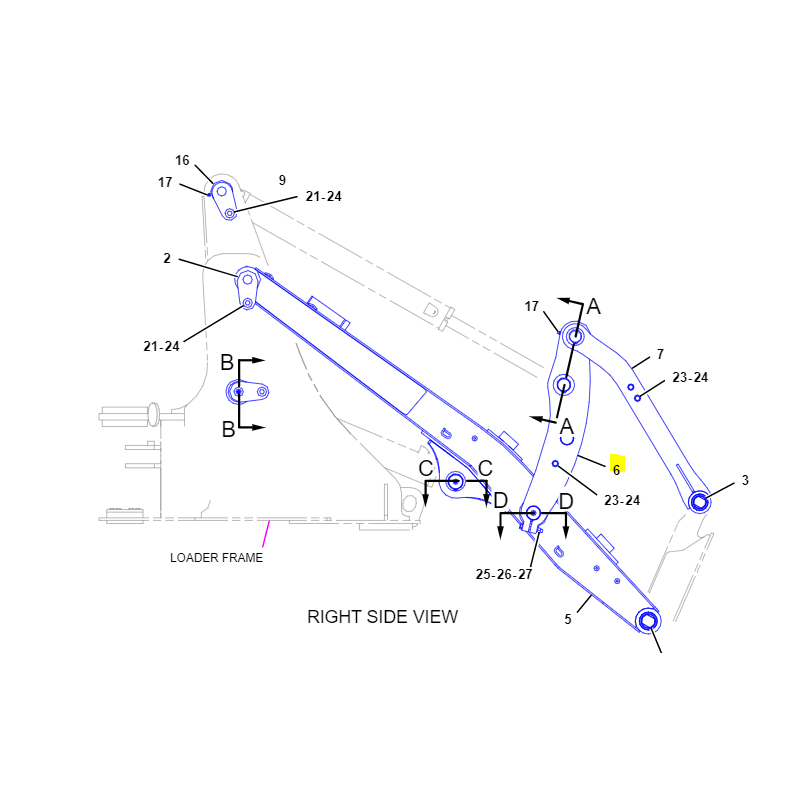 CAT ПОГРУЗЧИК РУКАВ