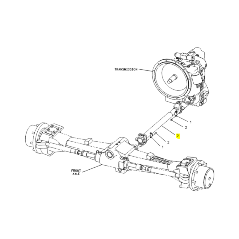 ПЕРЕДНИЙ ПРИВОДНОЙ ВАЛ CAT ЭКСКАВАТОР-ПОГРУЗЧИК