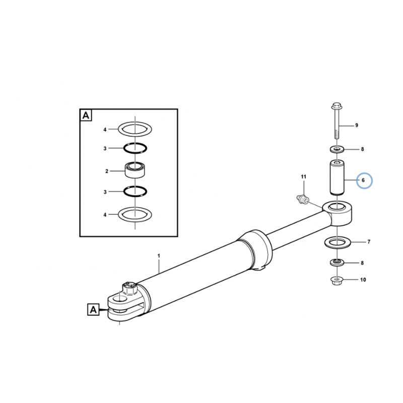 ВТУЛКА ПРИВОДА VOLVO САМОСВАЛ