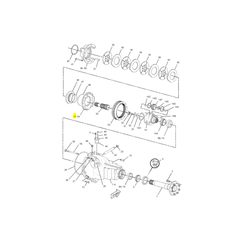 КОРПУС ТОРМОЗА ПРАВЫЙ CAT ЭКСКАВАТОР-ПОГРУЗЧИК