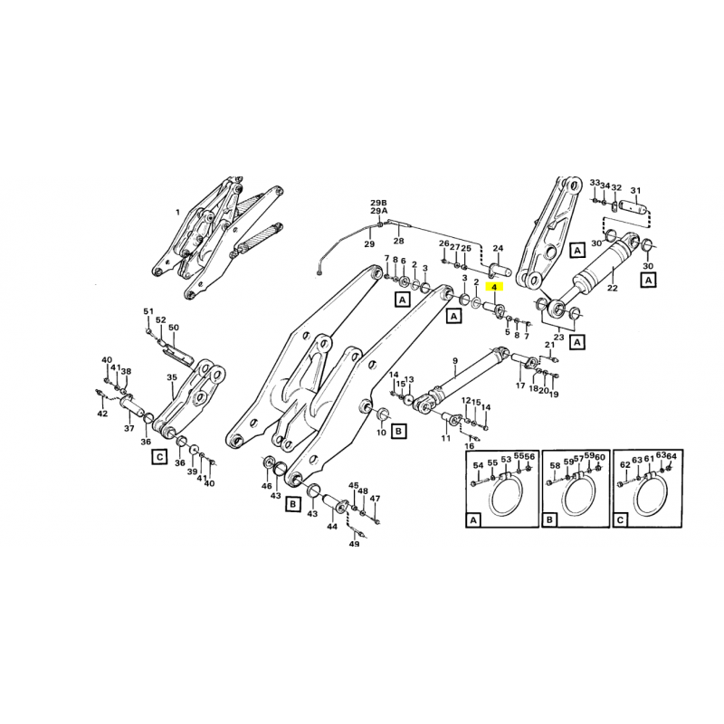 Подъемный рычаг VOLVO L180 L150