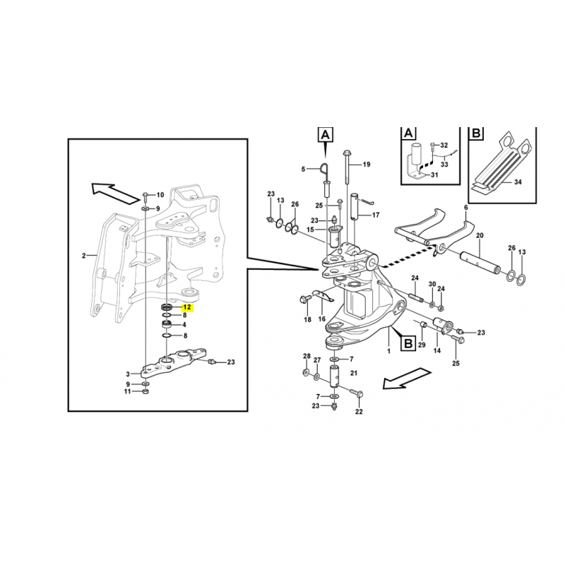 ПРОКЛАДКА ДЛЯ ЭКСКАВАТОРА-ПОГРУЗЧИКА SAN VOLVO