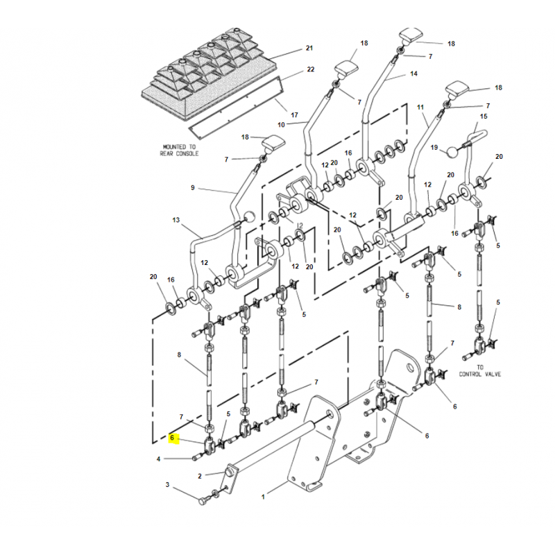 ВИЛЫ УПРАВЛЕНИЯ CAT ЭКСКАВАТОР-ПОГРУЗЧИК