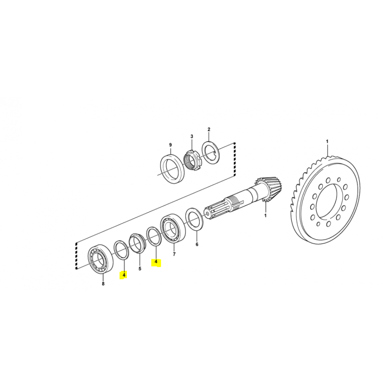 ШАЙБА ПОДШИПНИКА ДИСКОВОГО ВАЛА VOLVO