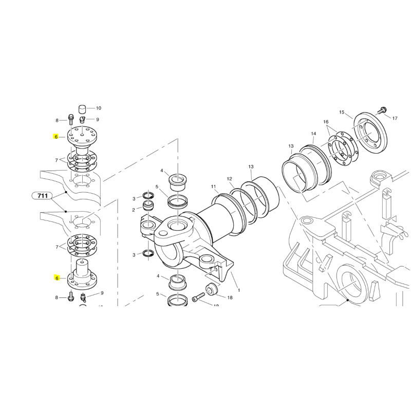 ШТИФТ МУФТЫ МИНИ-ПОГРУЗЧИК VOLVO