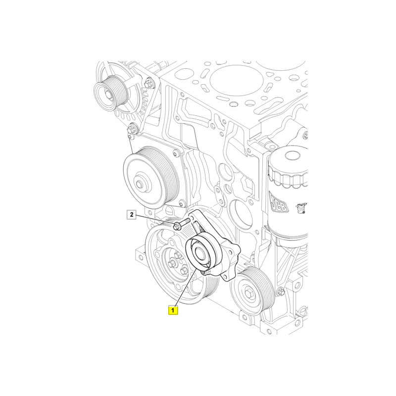НАТЯЖИТЕЛЬ РЕМНЯ JCB DIESELMAX ЭКСКАВАТОР-ПОГРУЗЧИК