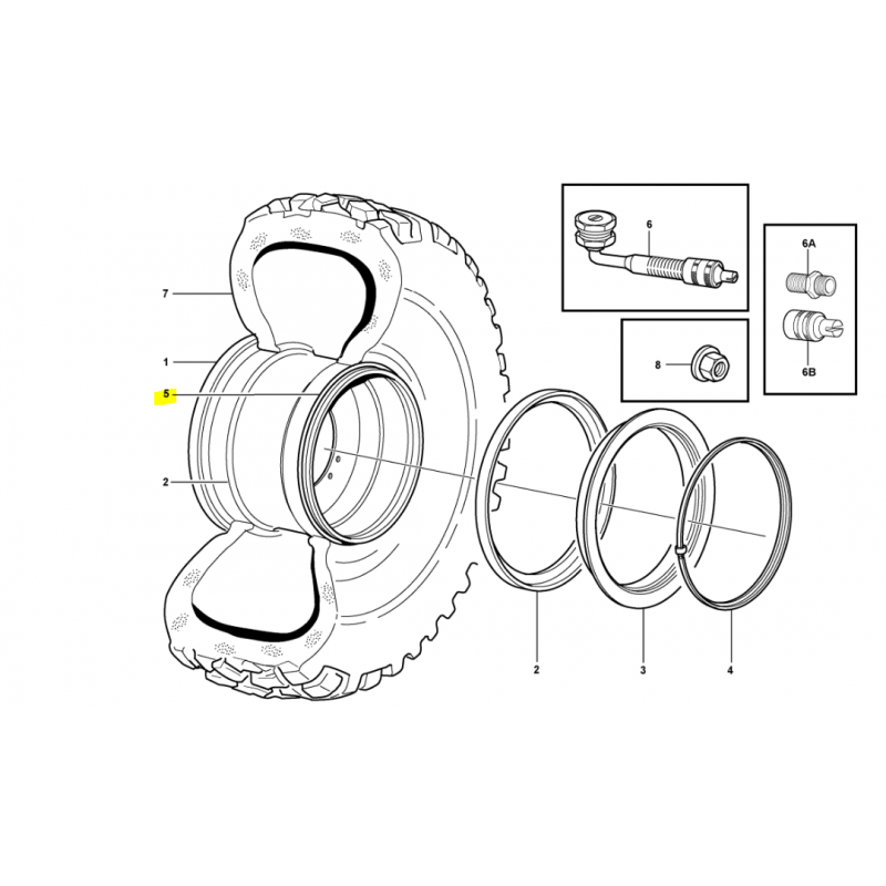 УПЛОТНИТЕЛЬНОЕ КОЛЬЦО КОЛЕСА VOLVO САМОСВАЛ ПОГРУЗЧИК