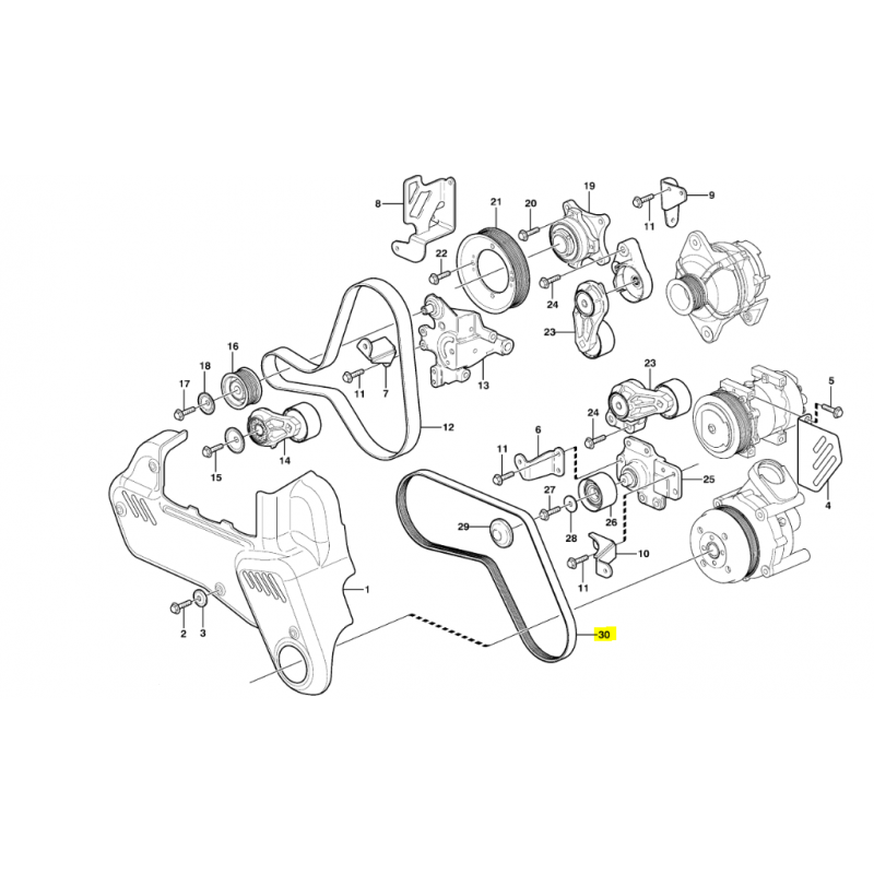 КЛИНОВОЙ РЕМЕНЬ VOLVO САМОСВАЛ