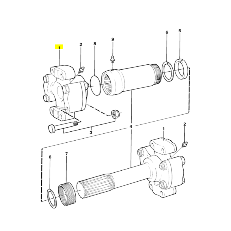 ПОПЕРЕЧНЫЙ ВАЛ VOLVO САМОСВАЛ