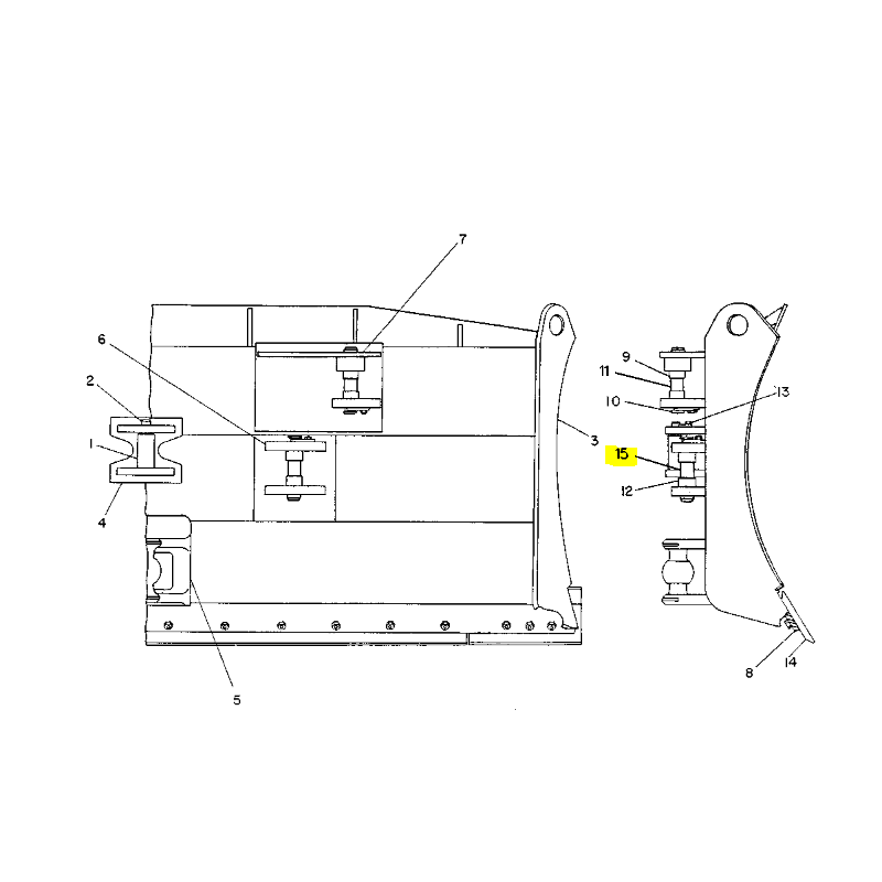 Штифт CVA 38X170 CAT бульдозер