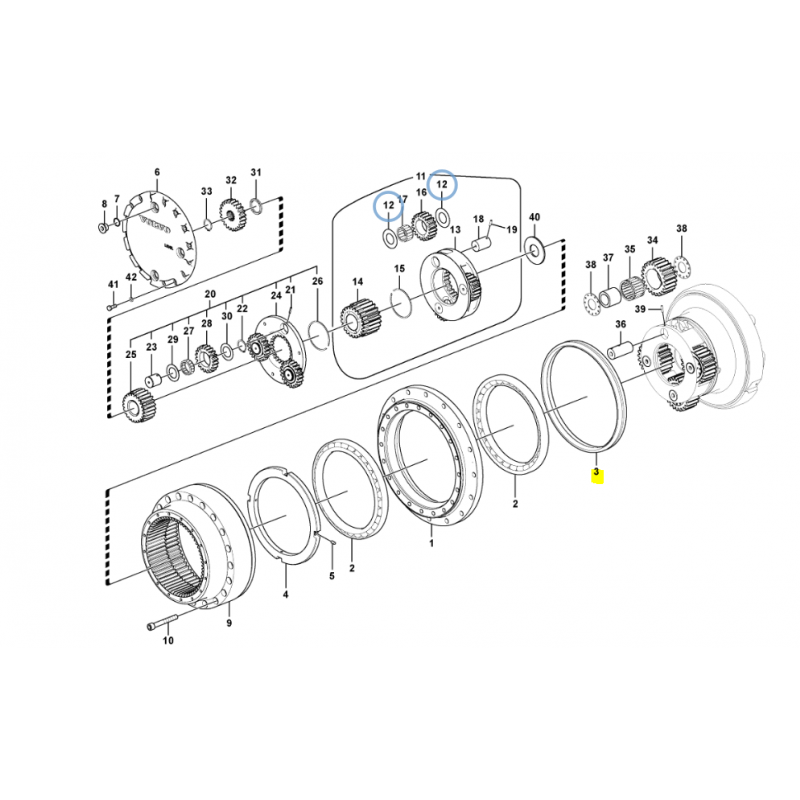 УПЛОТНЕНИЕ VOLVO ЭКСКАВАТОР