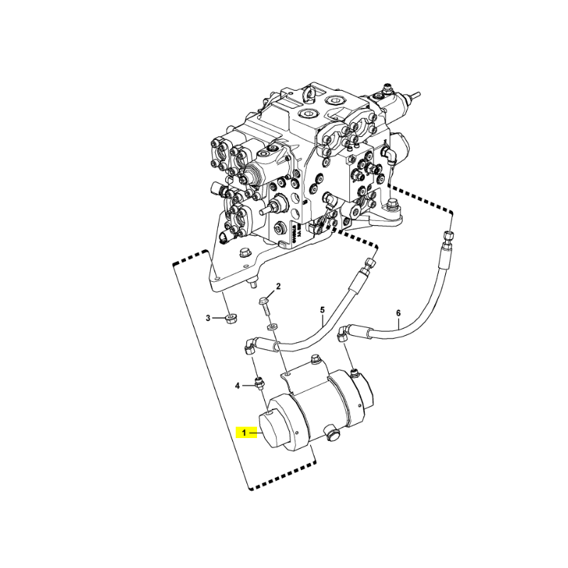 ДЕМПФИРУЮЩИЙ ЦИЛИНДР ПОВОРОТА VOLVO САМОСВАЛ