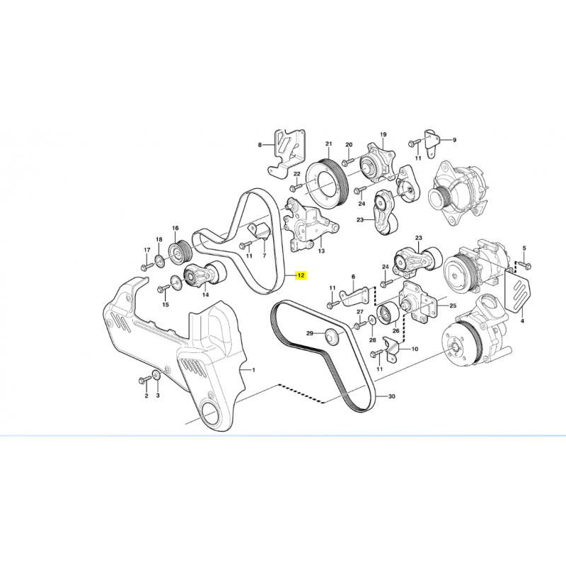 ПОЛИКЛИНОВОЙ РЕМЕНЬ VOLVO САМОСВАЛ