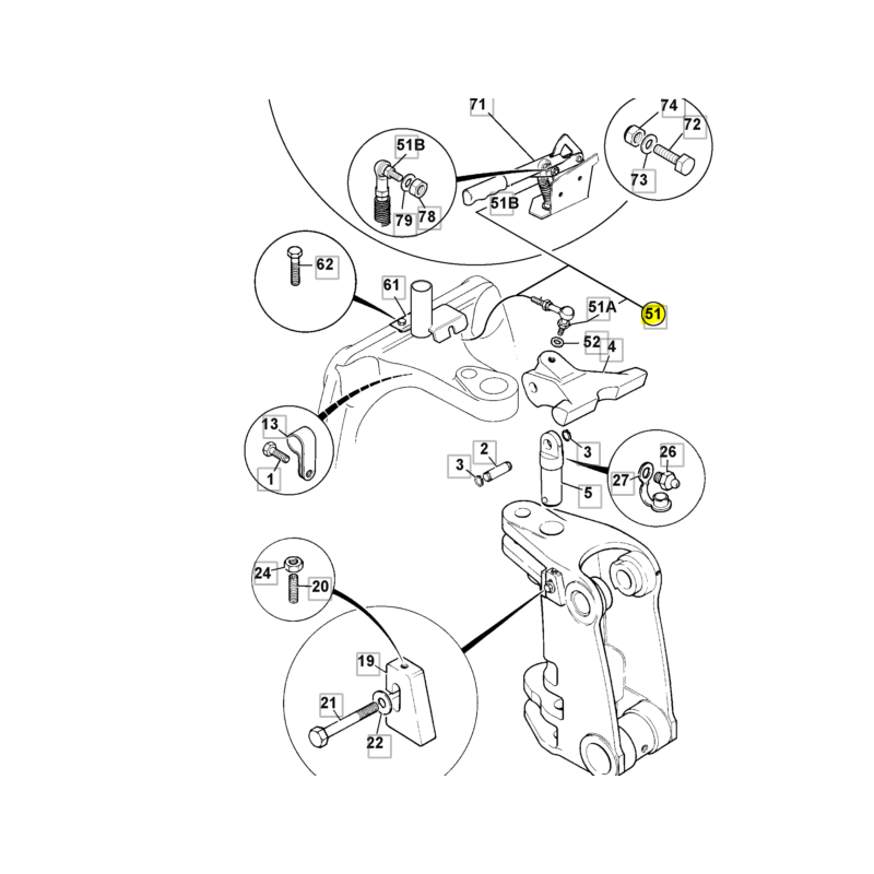 КАБЕЛЬ БЛОКИРОВКИ CVA ЭКСКАВАТОР-ПОГРУЗЧИК JCB