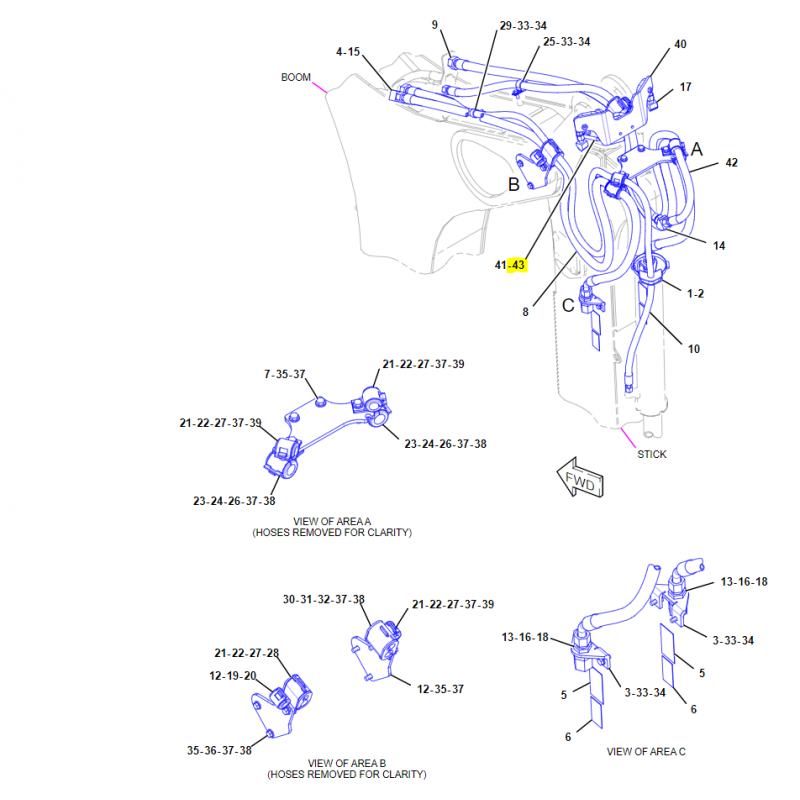 ГИДРАВЛИЧЕСКИЙ КАБЕЛЬ CAT ОРИГИНАЛЬНЫЙ ЭКСКАВАТОР-ПОГРУЗЧИК
