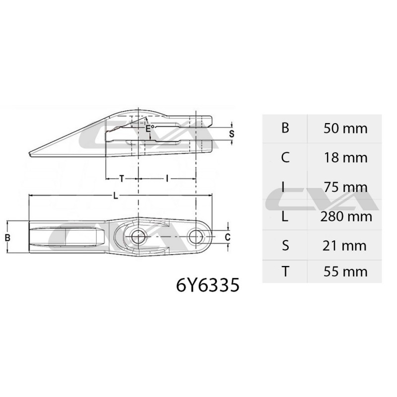 CATERPILLAR ЗУБ + 2 ВИНТА
