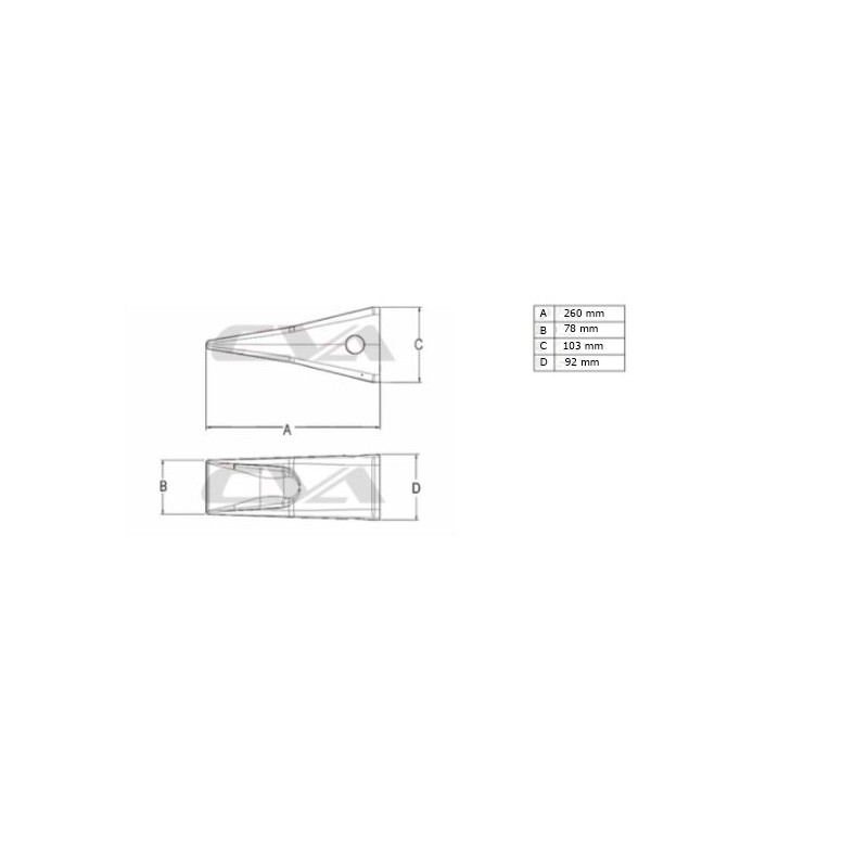 Скальный зуб J300 6,8 кг CVA