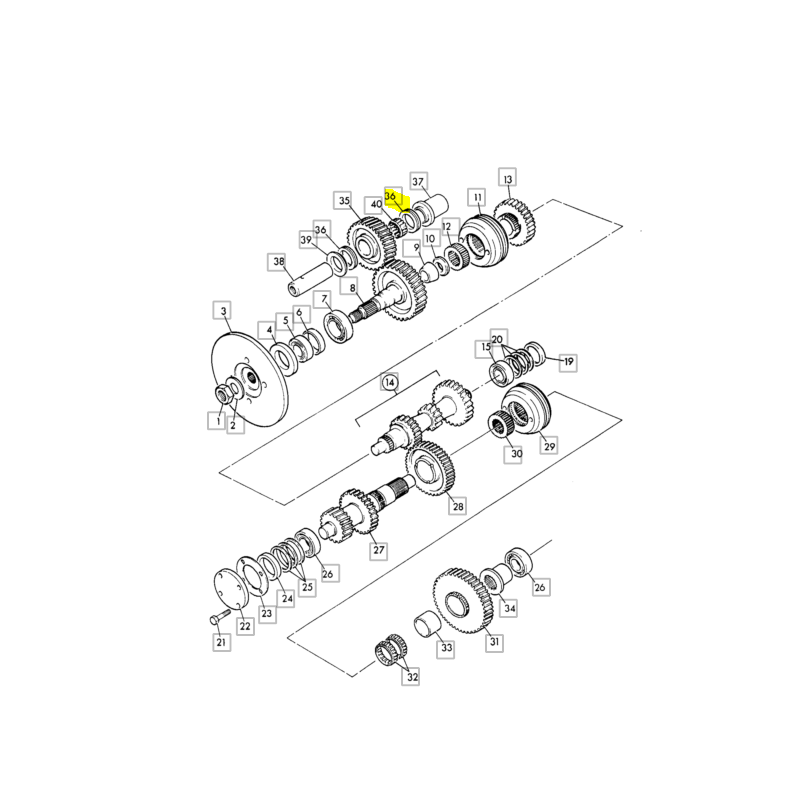 ИГОЛЬЧАТЫЙ РОЛИКОВЫЙ ПОДШИПНИК JCB ЭКСКАВАТОР-ПОГРУЗЧИК
