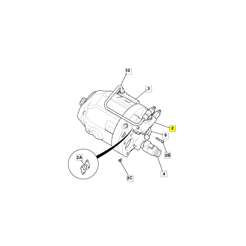 ОРИГИНАЛЬНЫЙ КЛАПАН НАСОСА JCB ЭКСКАВАТОР-ПОГРУЗЧИК