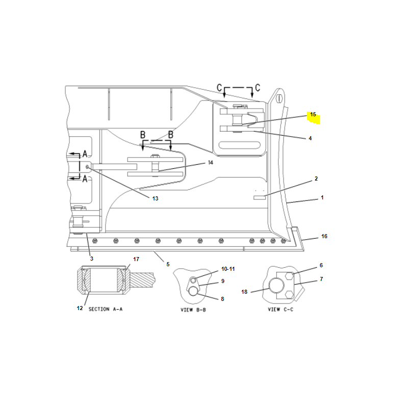 ПОДШИПНИК ПЛУГА CVA CAT БУЛЬДОЗЕР