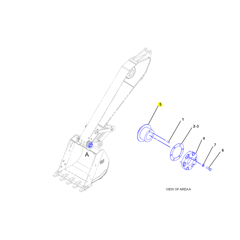 ФЛАНЕЦ КРЕПЛЕНИЯ КОВША CAT ЭКСКАВАТОР