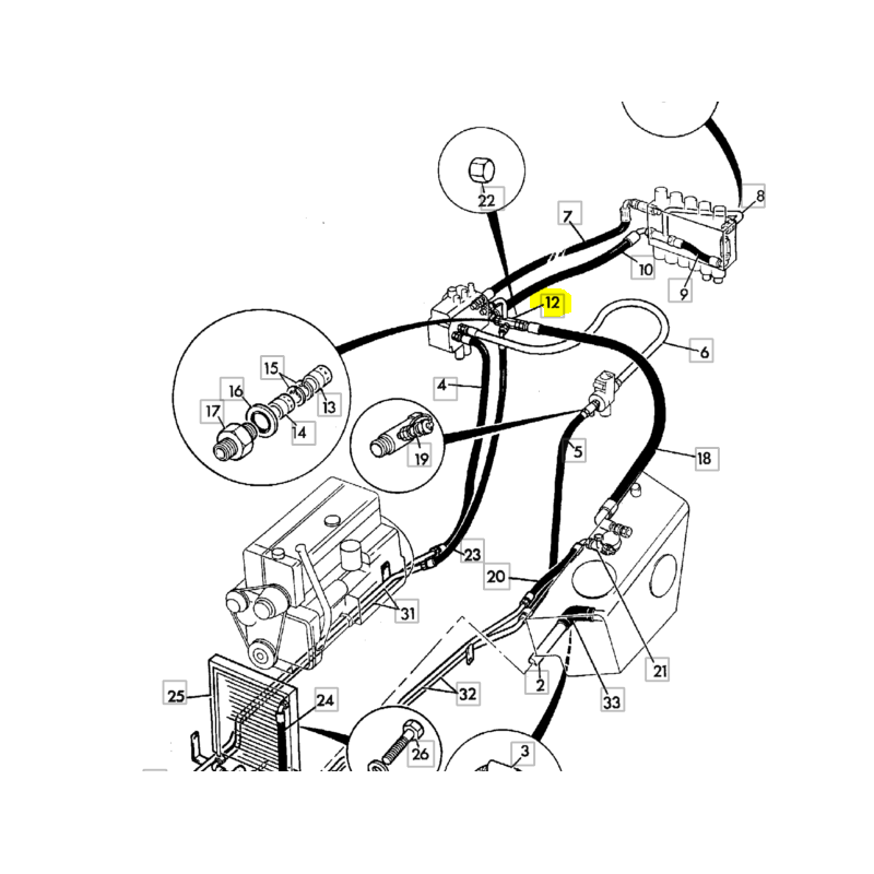 КЛАПАН JCB ЭКСКАВАТОР-ПОГРУЗЧИК 3CX 4CX 5CX