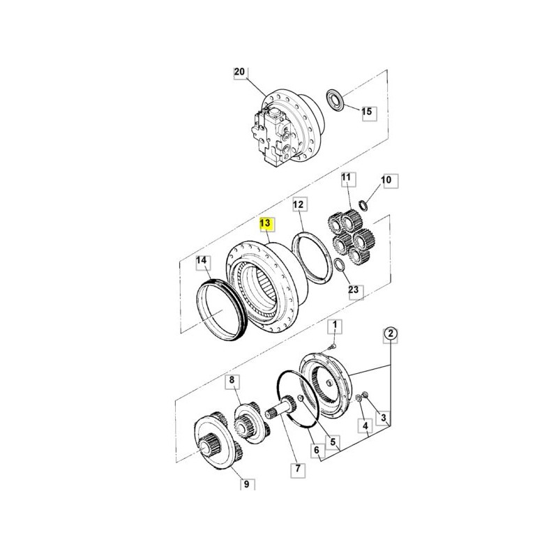 КОРПУС JCB ЭКСКАВАТОР