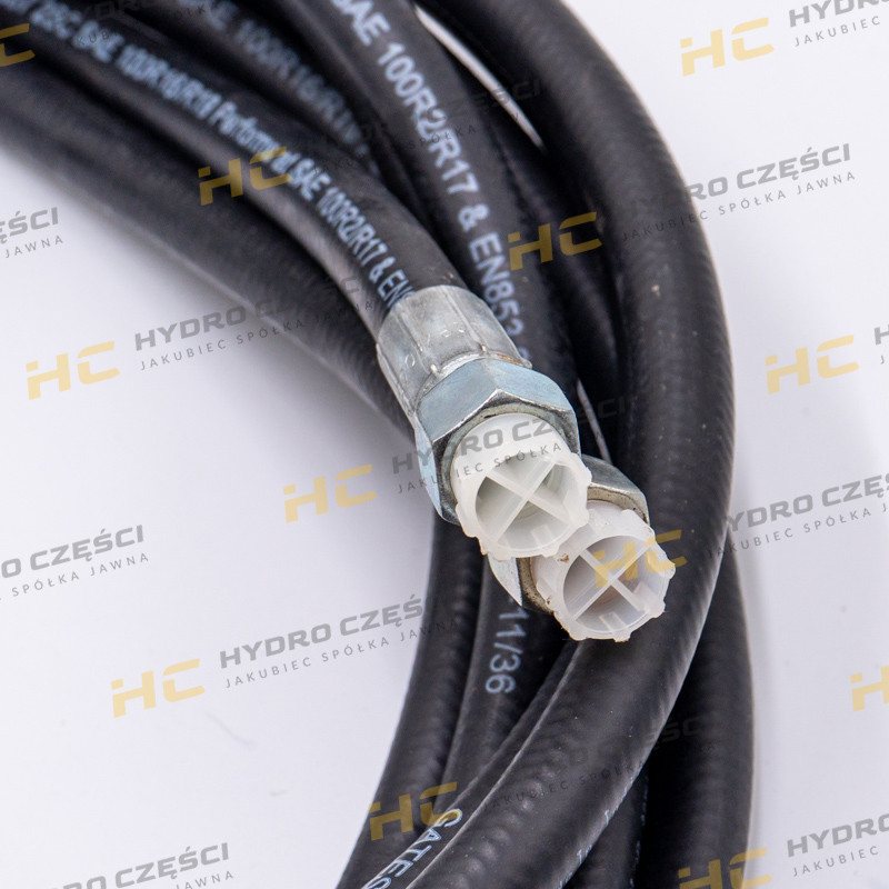 JCB BOOM hydraulic hose (separated) 3/8" BSP 4100mm - OEM
