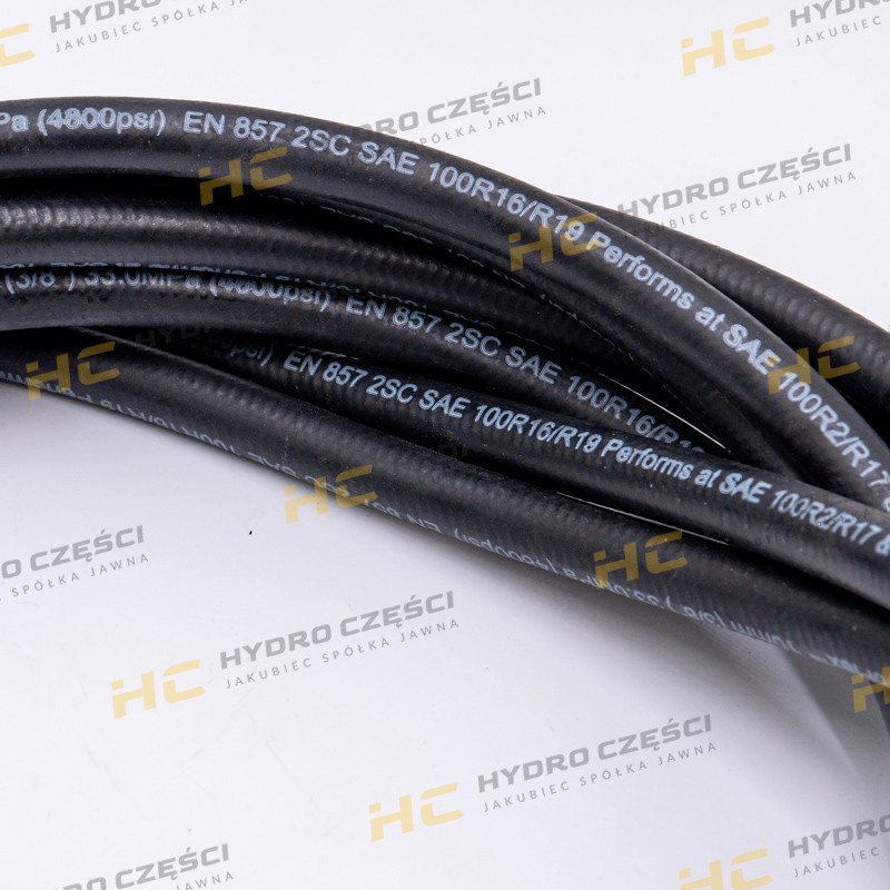 JCB BOOM hydraulic hose (separated) 3/8" BSP 4100mm - OEM