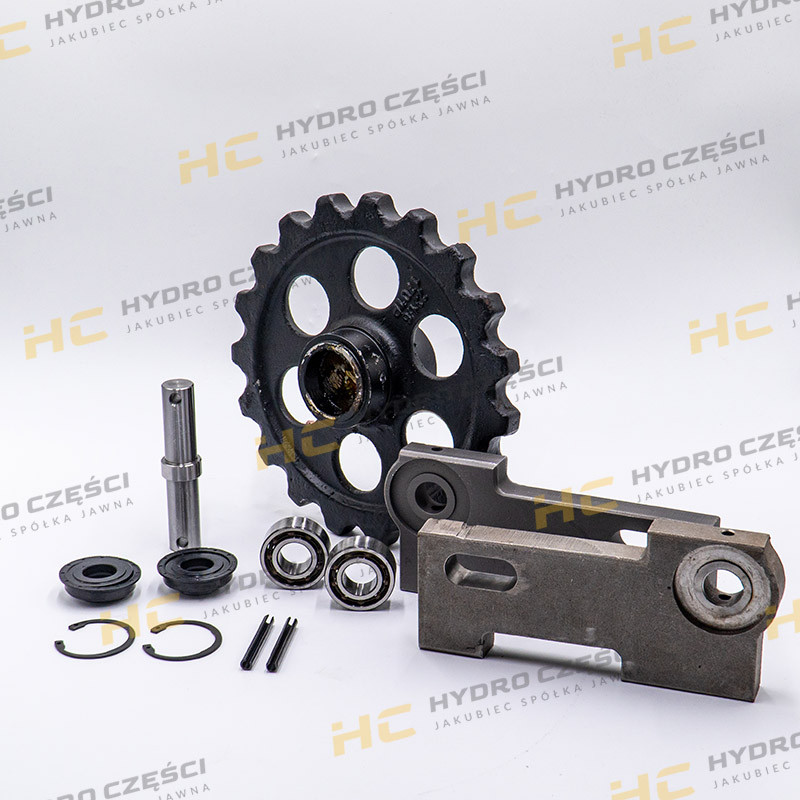 JCB Tensioning wheel 8014-8018 SET WITH FASTENING