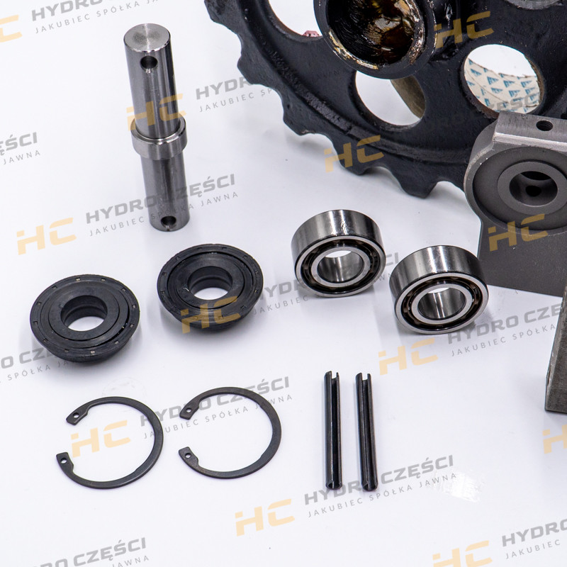 JCB Tensioning wheel 8014-8018 SET WITH FASTENING