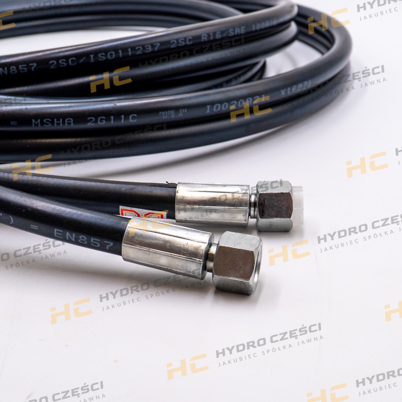 JCB BOOM hydraulic hose 3/8" BSP 4300mm - AZERI PARTS