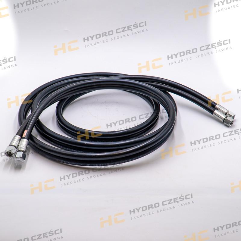JCB BOOM hydraulic hose 3/8" BSP 4100mm - AZERI PARTS