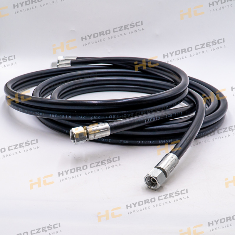 JCB BOOM hydraulic hose 3/8" BSP 4100mm - AZERI PARTS