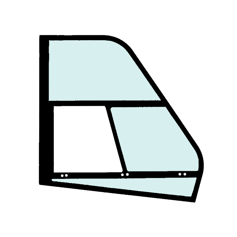 ЛОБОВОЕ СТЕКЛО ПРАВАЯ СТОРОНА ШЕЛКОГРАФИЯ САМОСВАЛ DOOSAN DA30-7 HYUNDAI HA45A