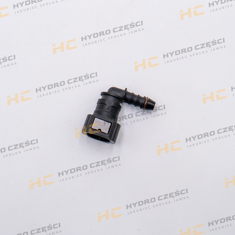 JCB Fuel pipe connector FI-9.49mm 6mm - AZERI PARTS