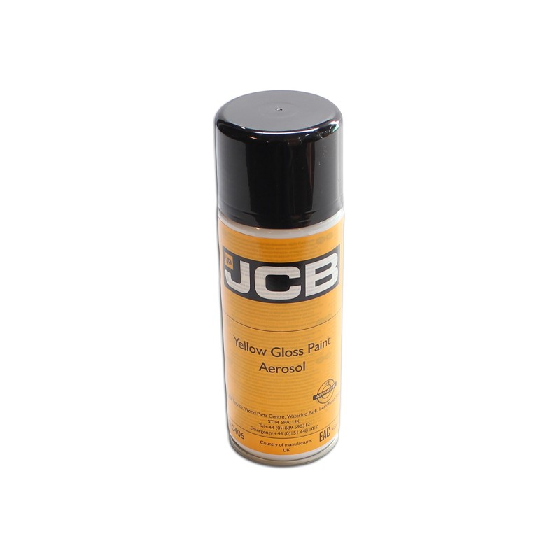 Paint aerosol yellow glos aero suitable for JCB